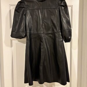 BCBG Girls Black Faux Leather Dress